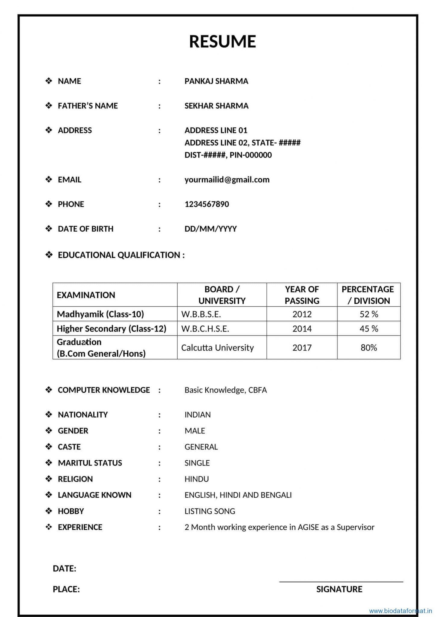 CLASS 10 - BIODATA FORMAT Archives - BiodataFormat.in