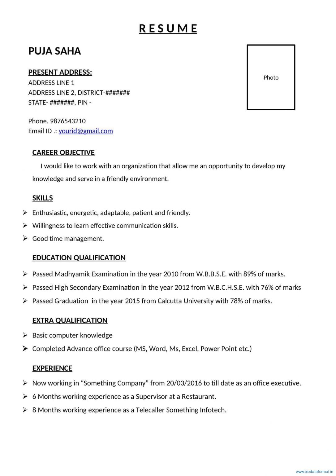 Class 10 - Biodata Format List - Biodataformat.in